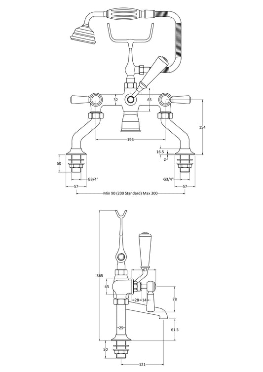 Hudson Reed Bath Shower Mixer