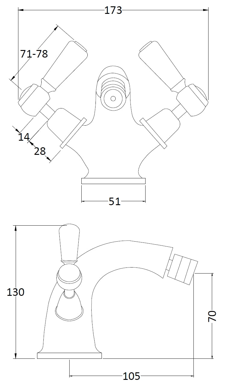 Hudson Reed Bidet Tap