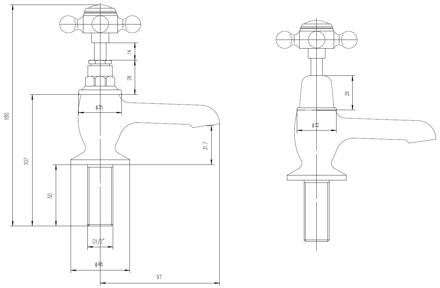 Hudson Reed Basin Taps