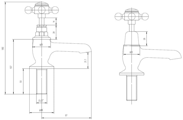 Hudson Reed Basin Taps