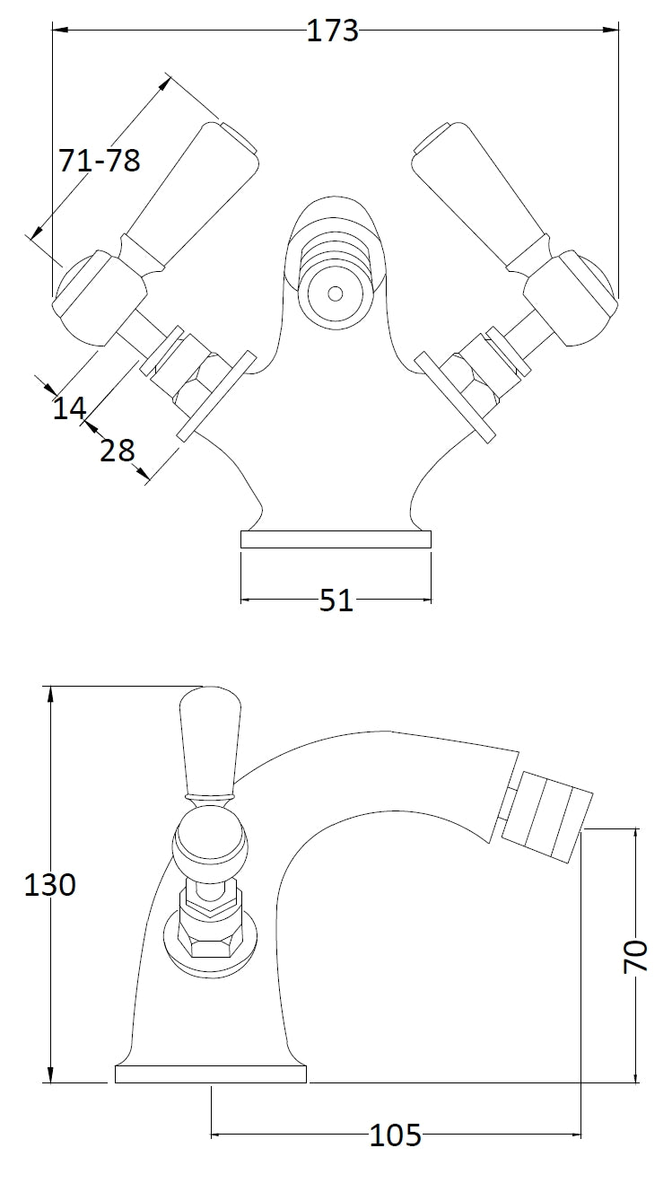 Hudson Reed Bidet Tap