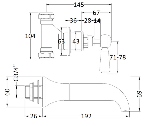 Hudson Reed Bath Spout