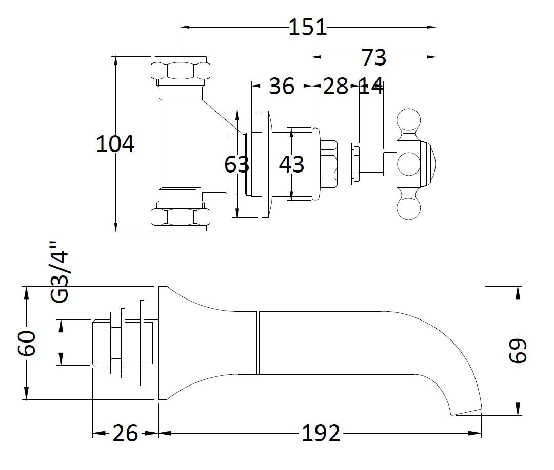 Hudson Reed Bath Spout