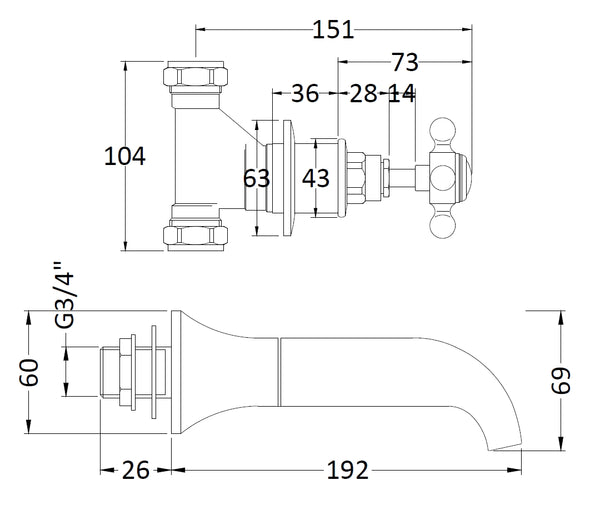 Hudson Reed Bath Spout