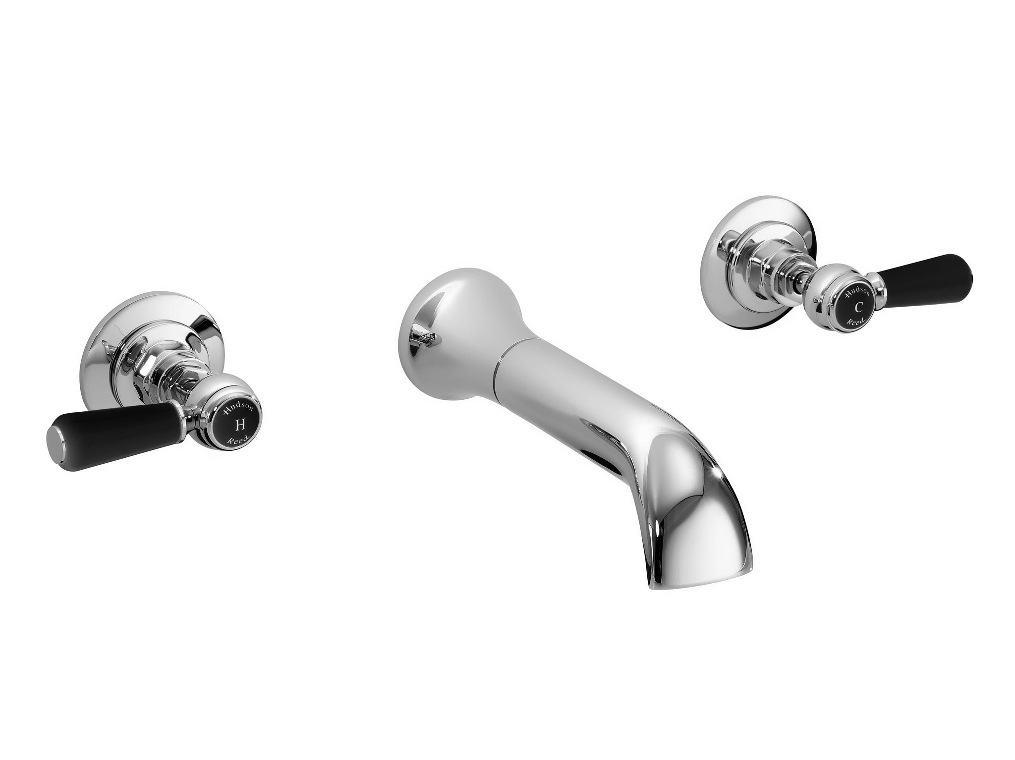 Hudson Reed 3 Tap Hole Wall Mounted Basin Mixer