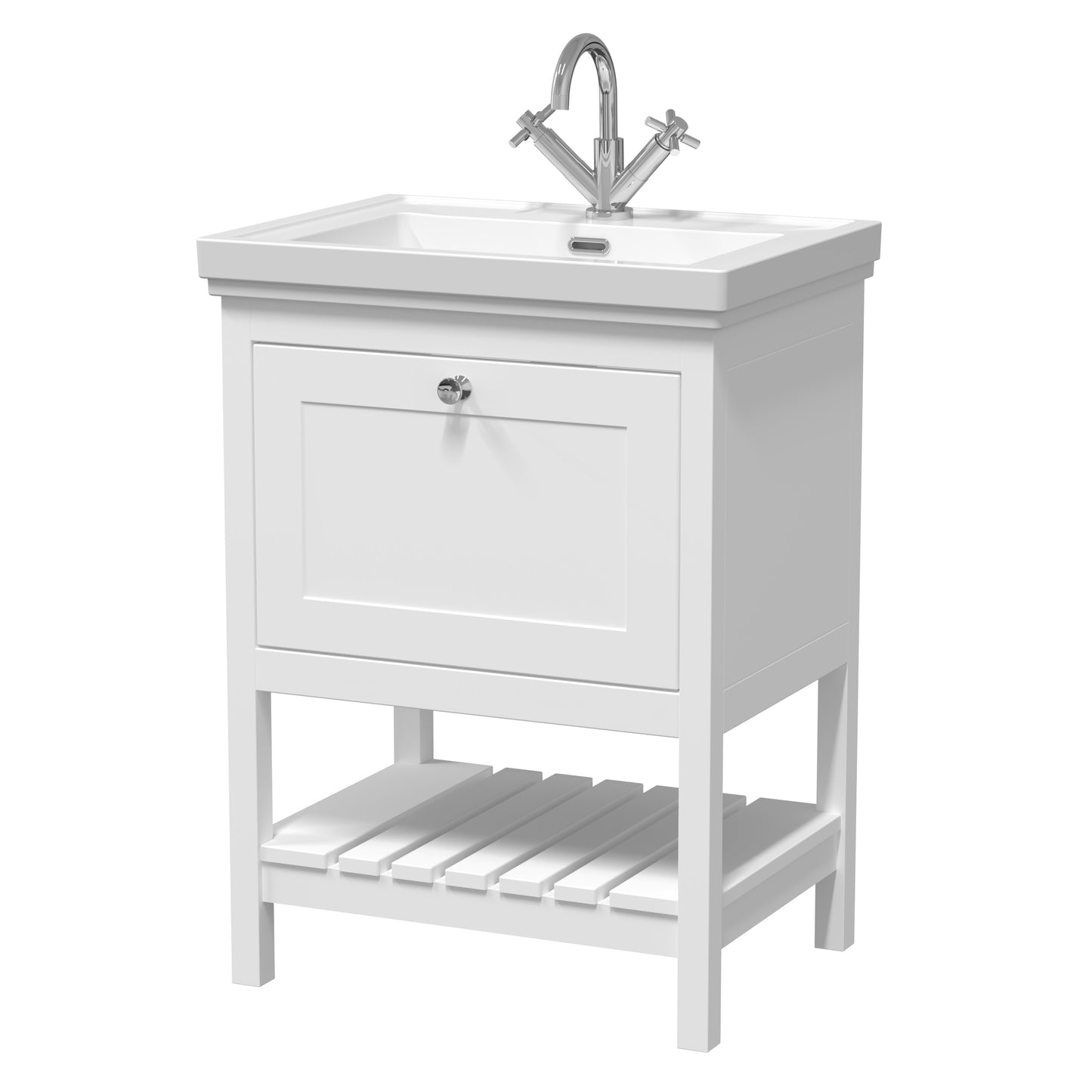 Hudson Reed 600mm Floor Standing Vanity & Basin 1TH