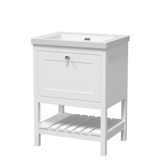 Hudson Reed 600mm Floor Standing Drawer Contemporary Basin 0TH