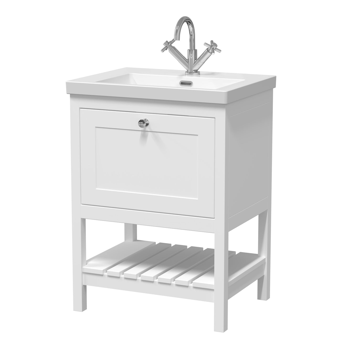 Hudson Reed 600mm Floor Standing Vanity & Basin 1TH