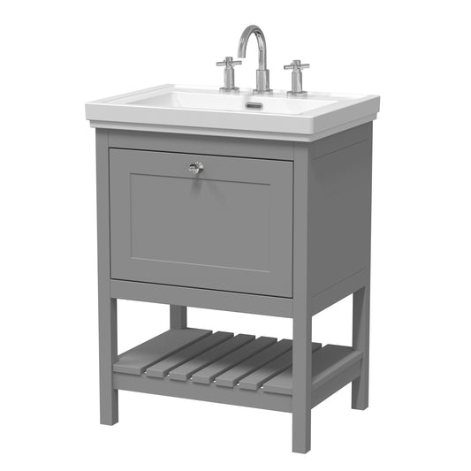 Hudson Reed 600mm Floor Standing Vanity & Basin 3TH