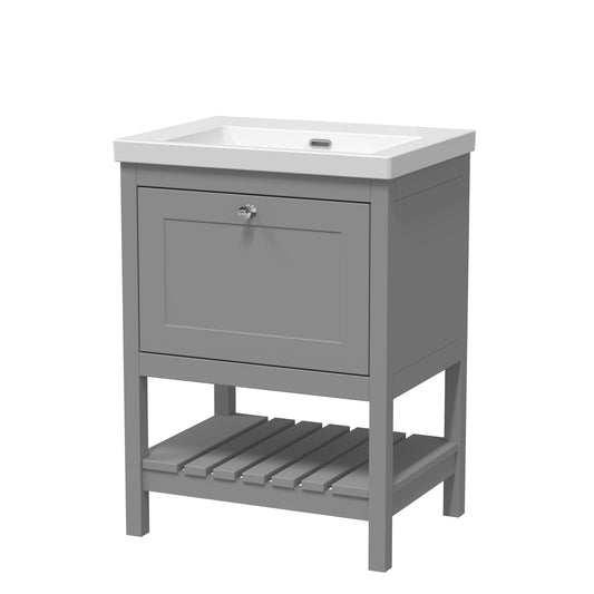 Hudson Reed 600mm Floor Standing Drawer Contemporary Basin 0TH