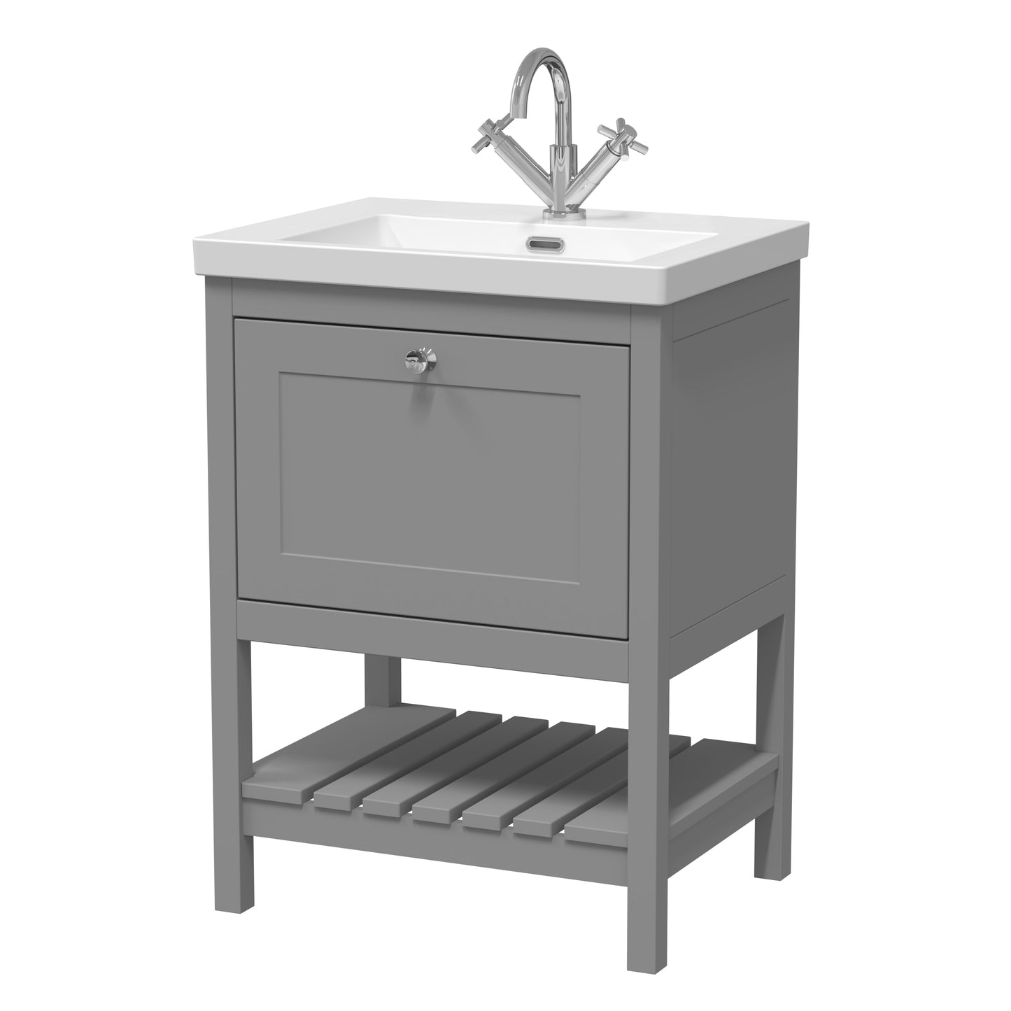 Hudson Reed 600mm Floor Standing Vanity & Basin 1TH