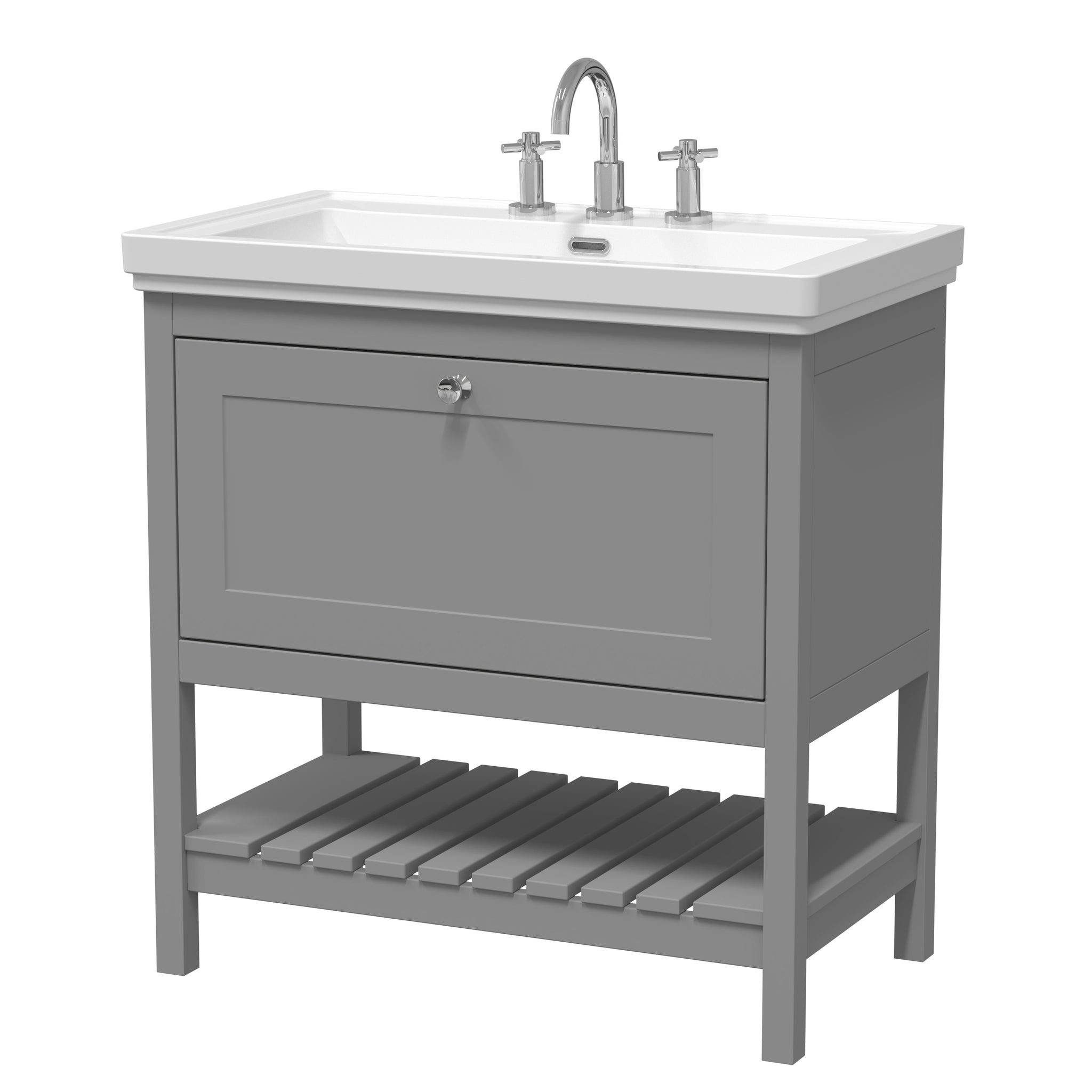 Hudson Reed 800mm Floor Standing Vanity & Basin 3TH
