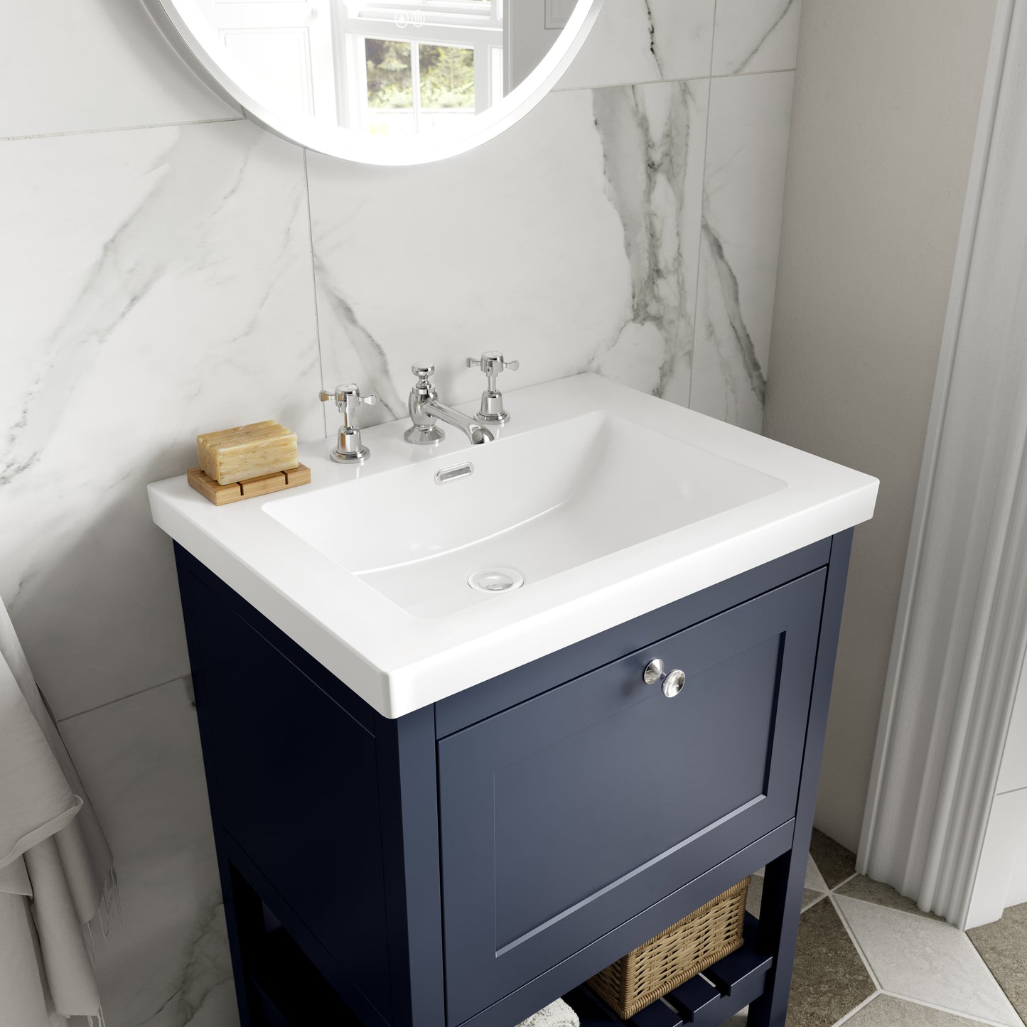 Hudson Reed 600mm Floor Standing Vanity & Basin 3TH