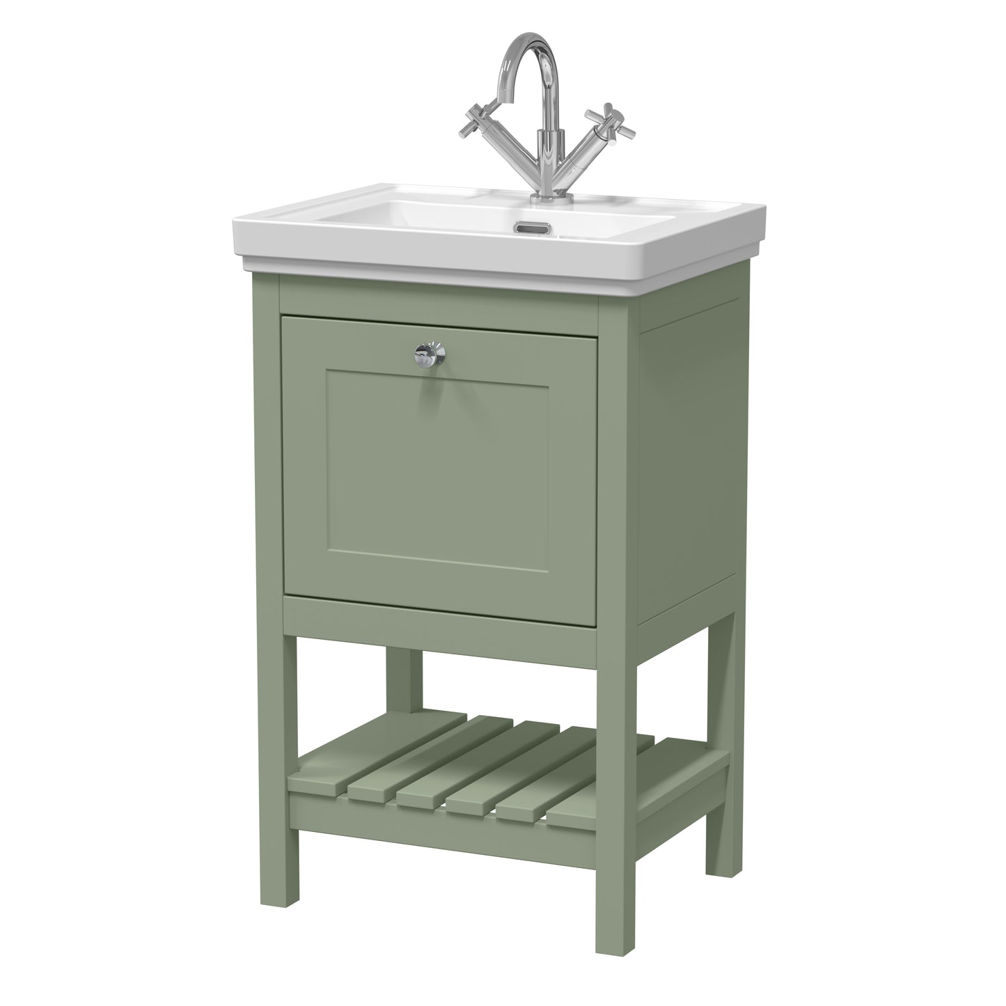 Hudson Reed 500mm Floor Standing Vanity & Basin 1TH