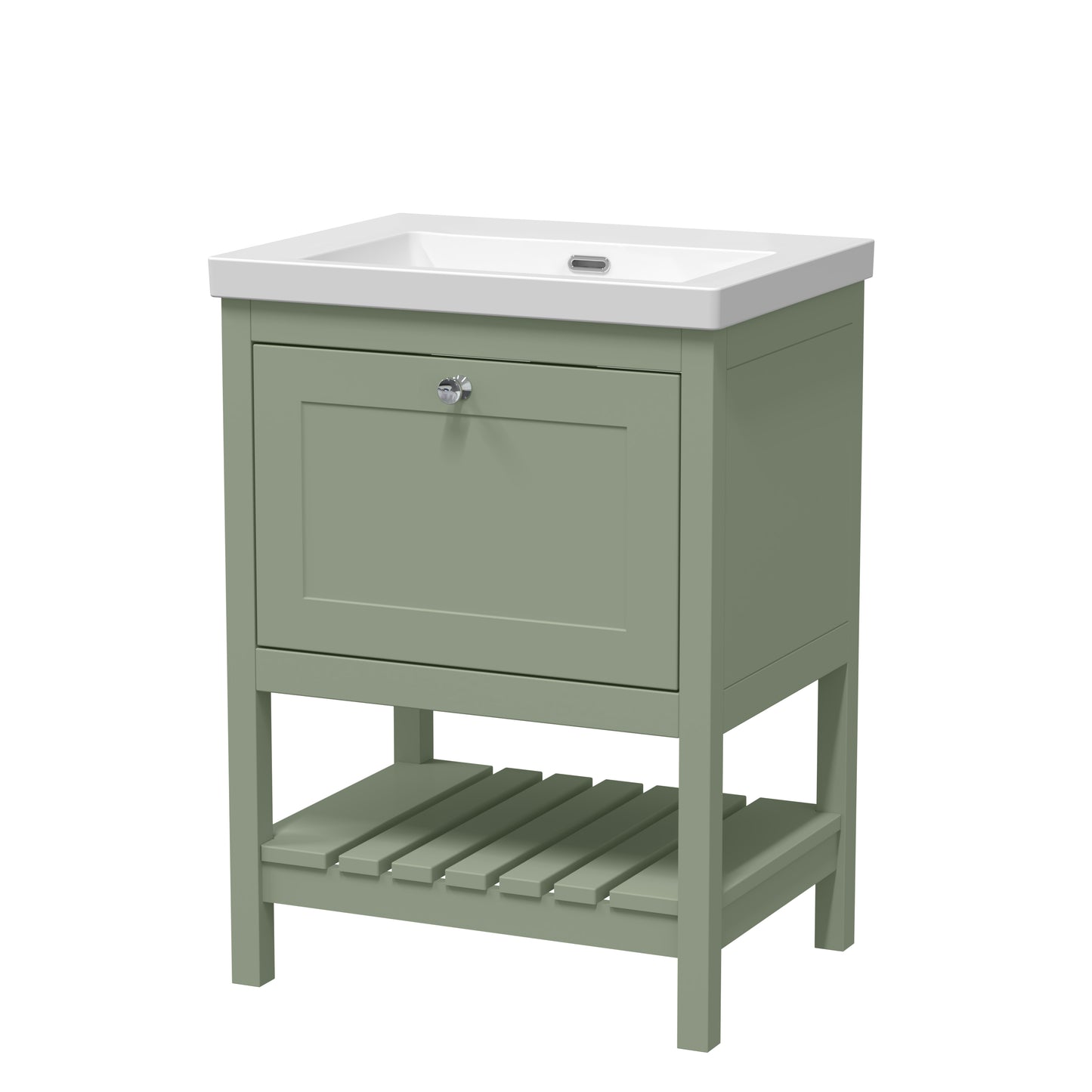 Hudson Reed 600mm Floor Standing Drawer Contemporary Basin 0TH