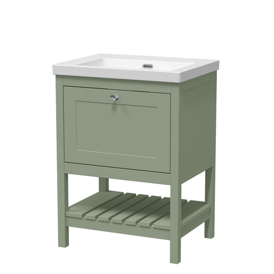 Hudson Reed 600mm Floor Standing Drawer Contemporary Basin 0TH