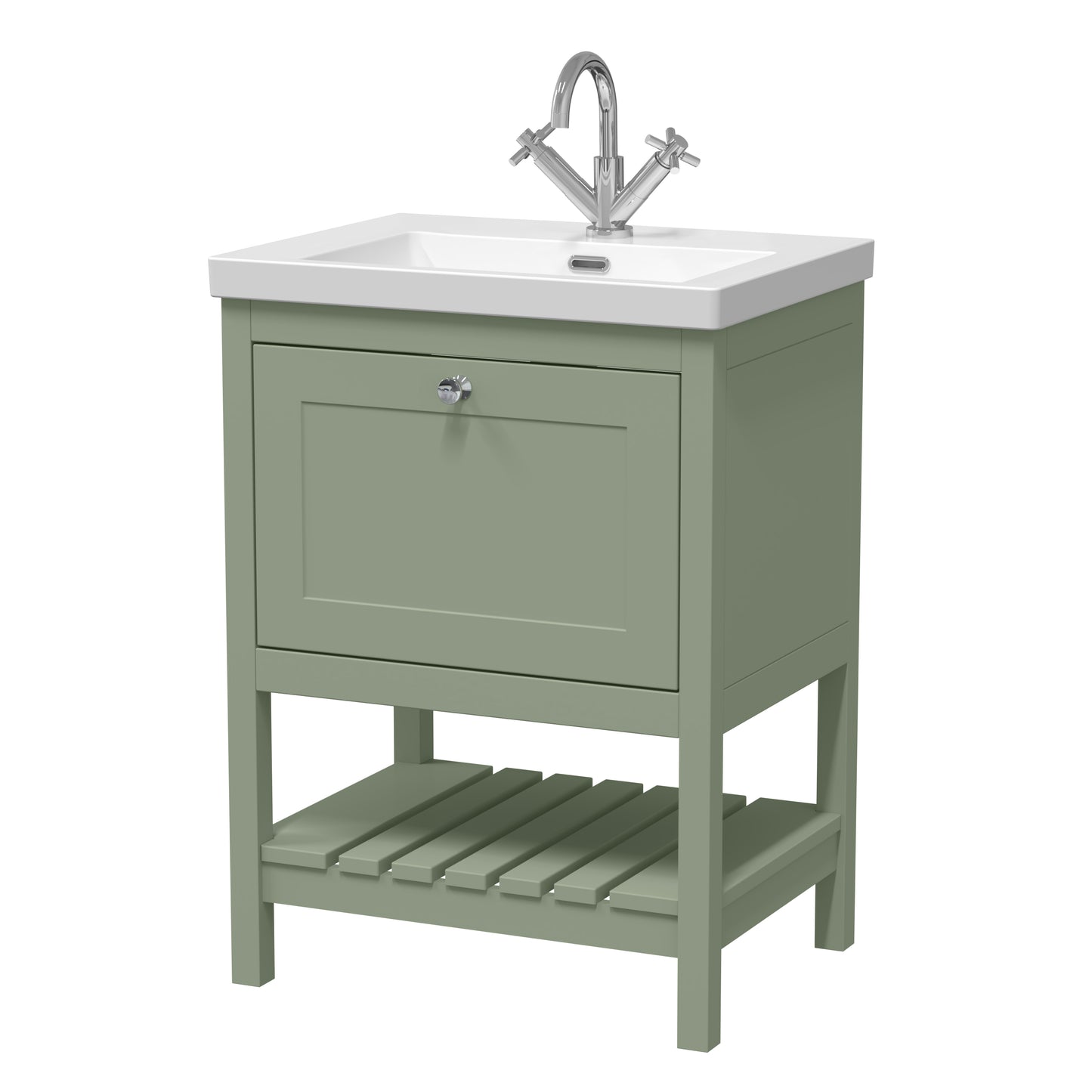 Hudson Reed 600mm Floor Standing Vanity & Basin 1TH