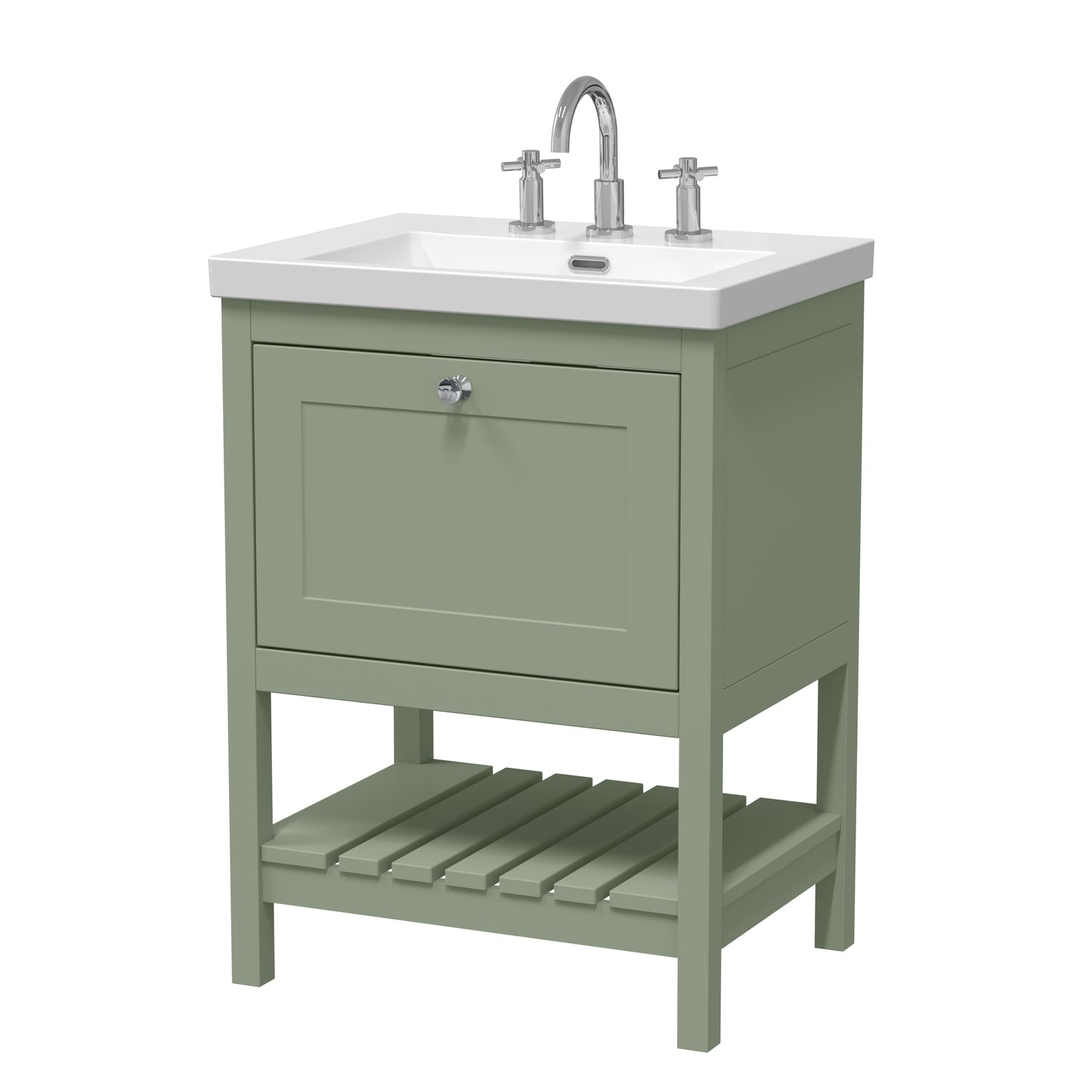 Hudson Reed 600mm Floor Standing Vanity & Basin 3TH