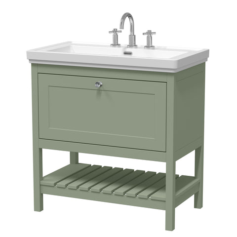 Hudson Reed 800mm Floor Standing Vanity & Basin 3TH