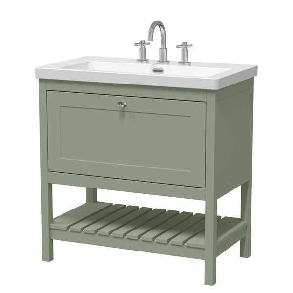 Hudson Reed 800mm Floor Standing Vanity & Basin 3TH