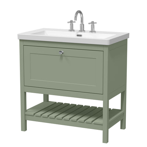 Hudson Reed 800mm Floor Standing Vanity & Basin 3TH