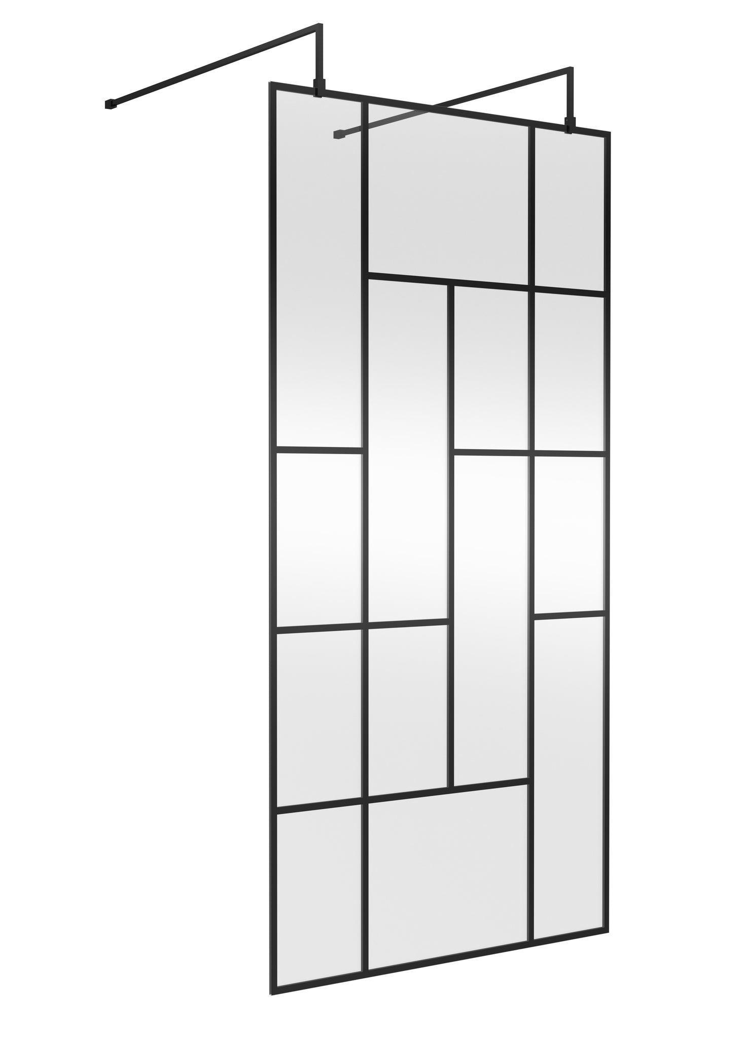 Hudson Reed 1000mm Abstract Frame Wetroom Screen with Support Bars