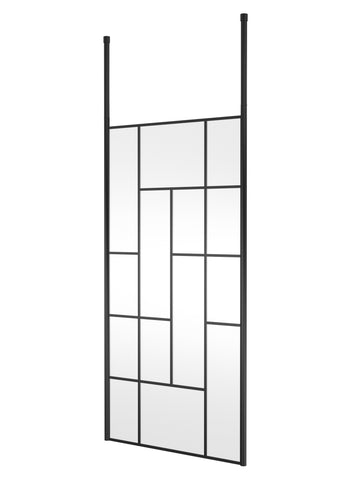 Hudson Reed 1000mm Abstract Frame Wetroom Screen with Ceiling Posts