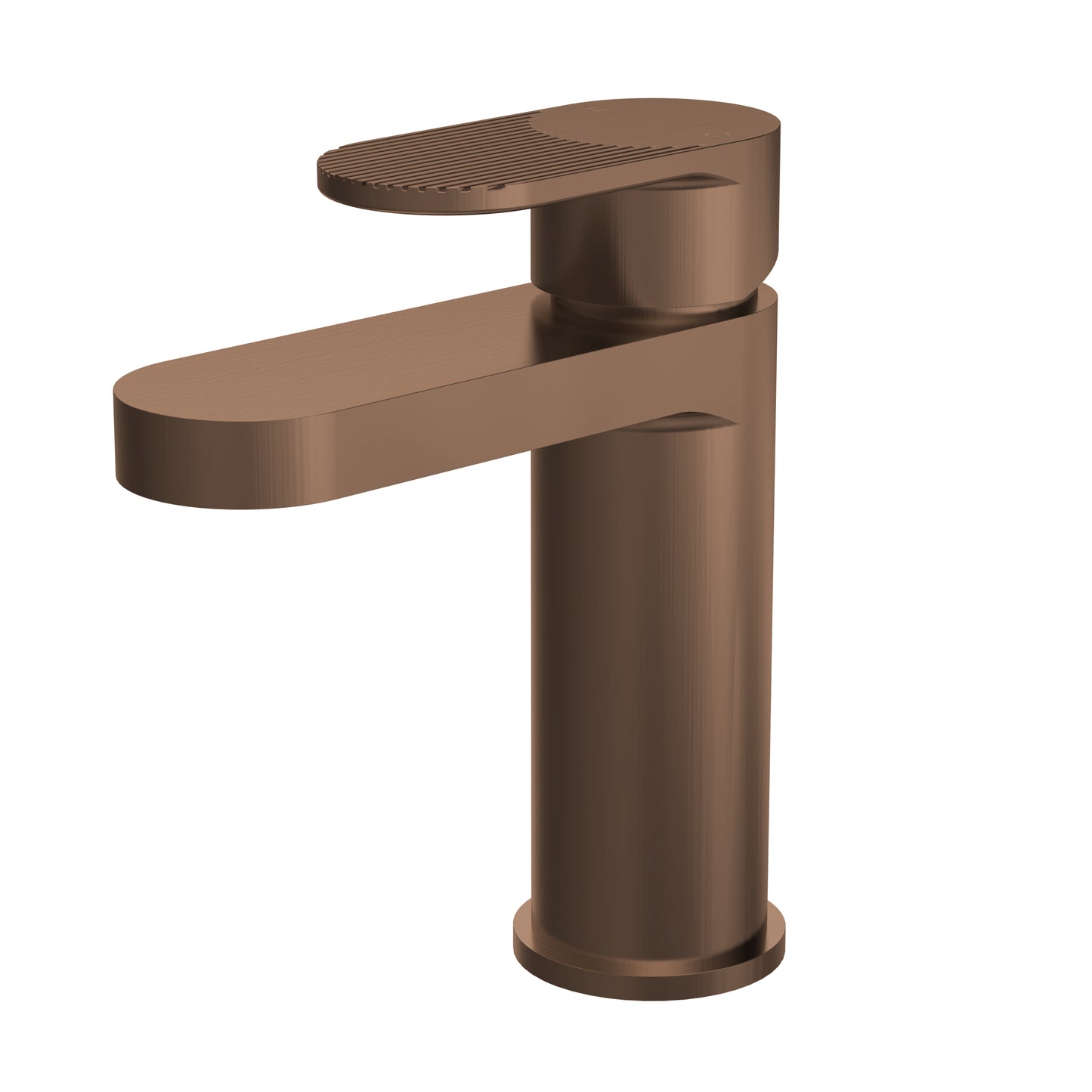 NUIE Fluted Mono Basin Mixer with Push Button Waste