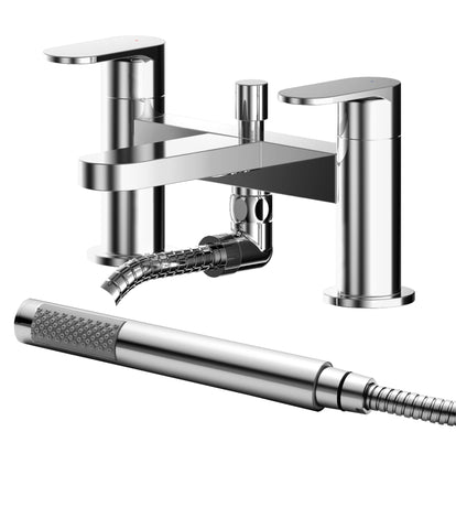 NUIE Deck Mounted Bath Shower Mixer With Kit