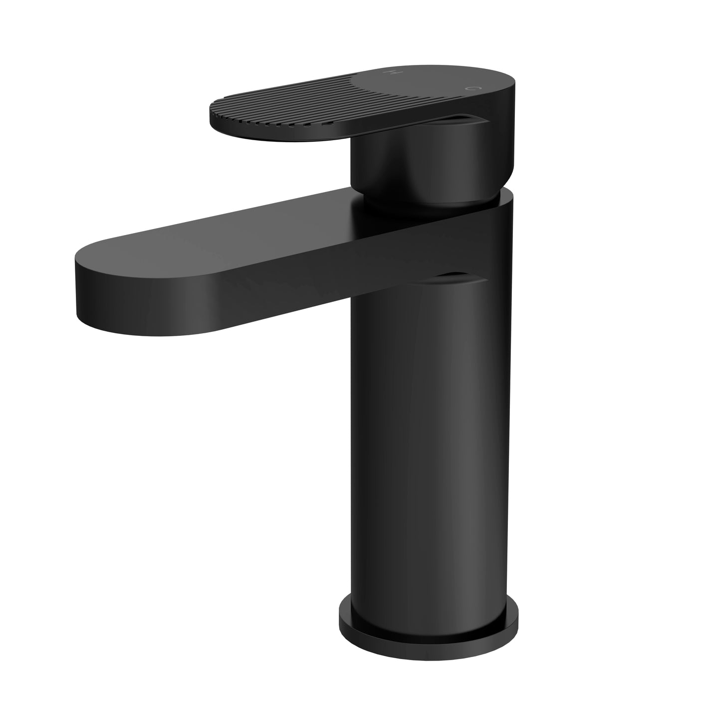 NUIE Fluted Mono Basin Mixer with Push Button Waste