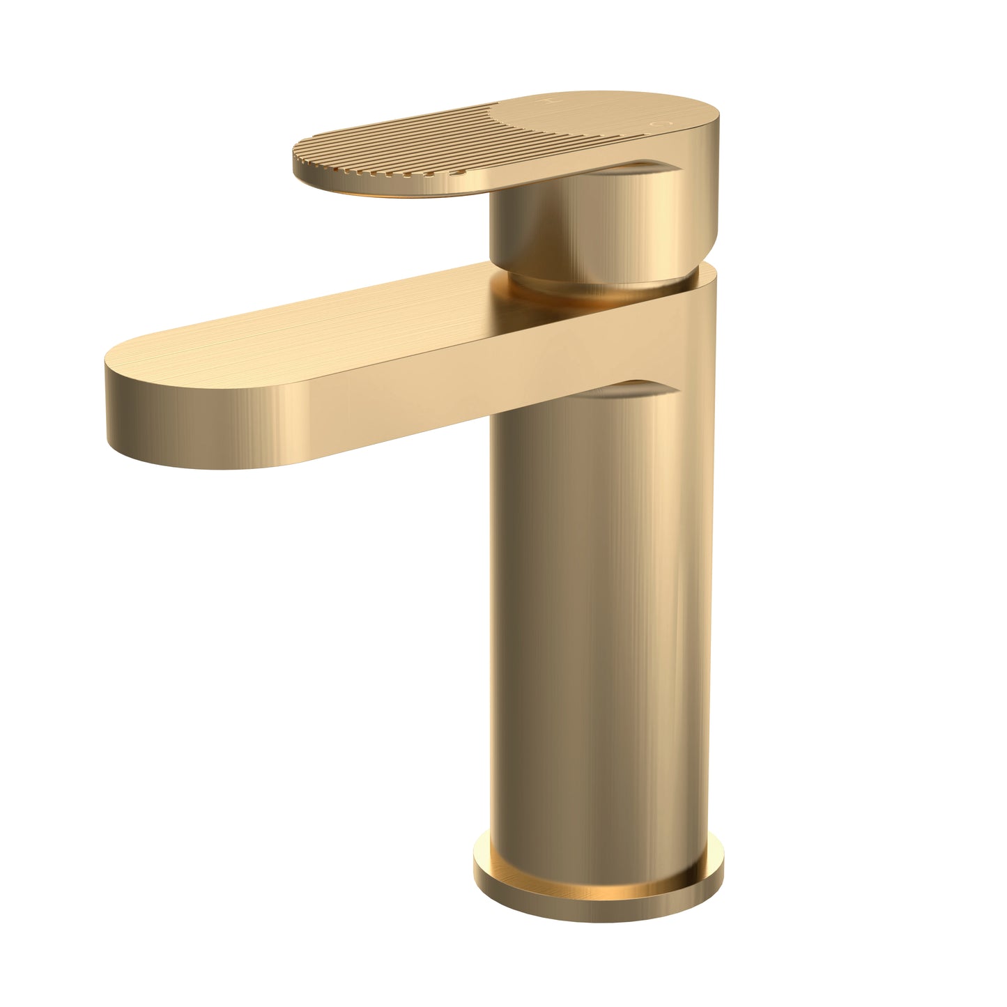 NUIE Fluted Mono Basin Mixer with Push Button Waste