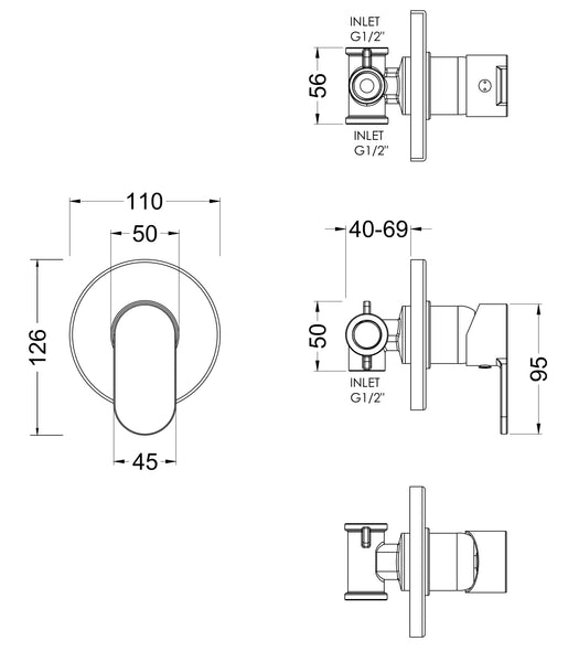 NUIE Manual Shower Valve