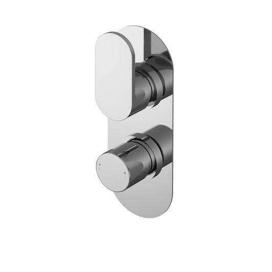 NUIE Twin Thermostatic Valve With Diverter