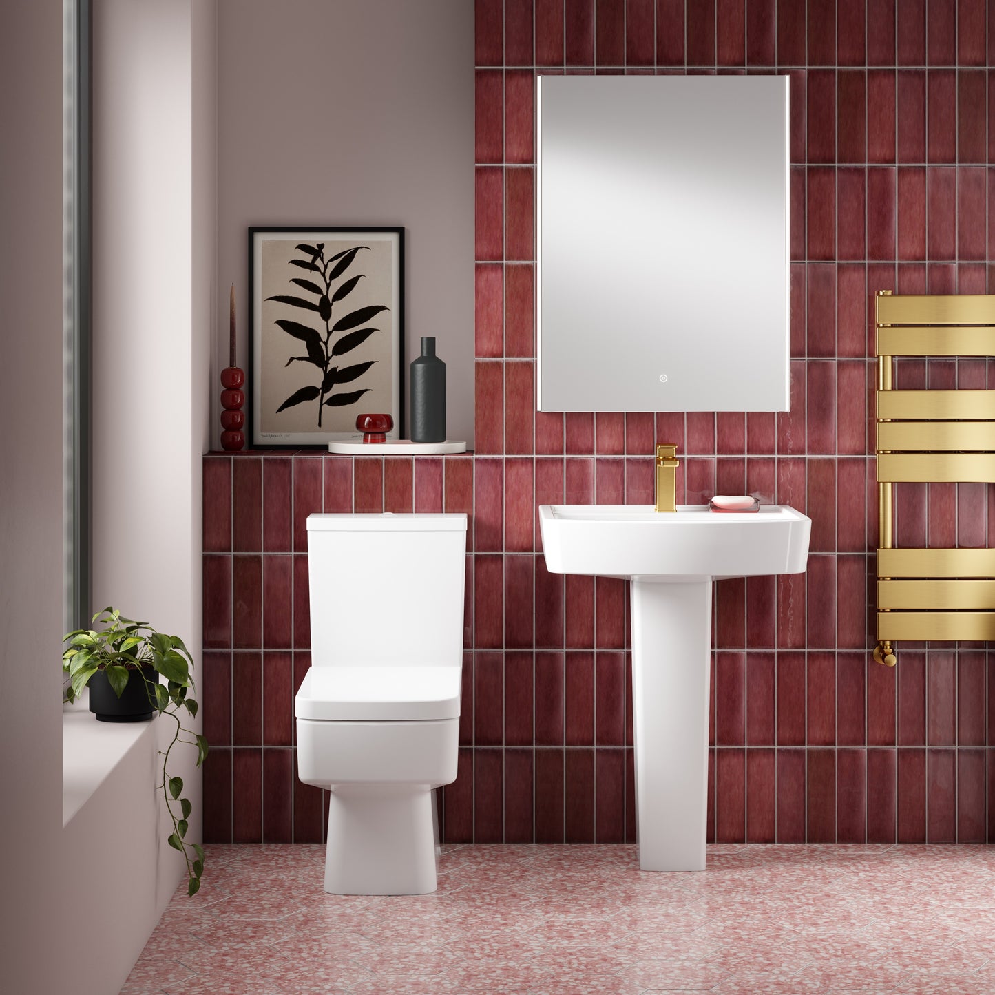NUIE 520mm Basin & Pedestal