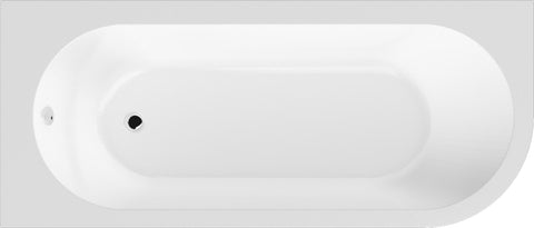 NUIE Left Hand Back to Wall Corner Bath