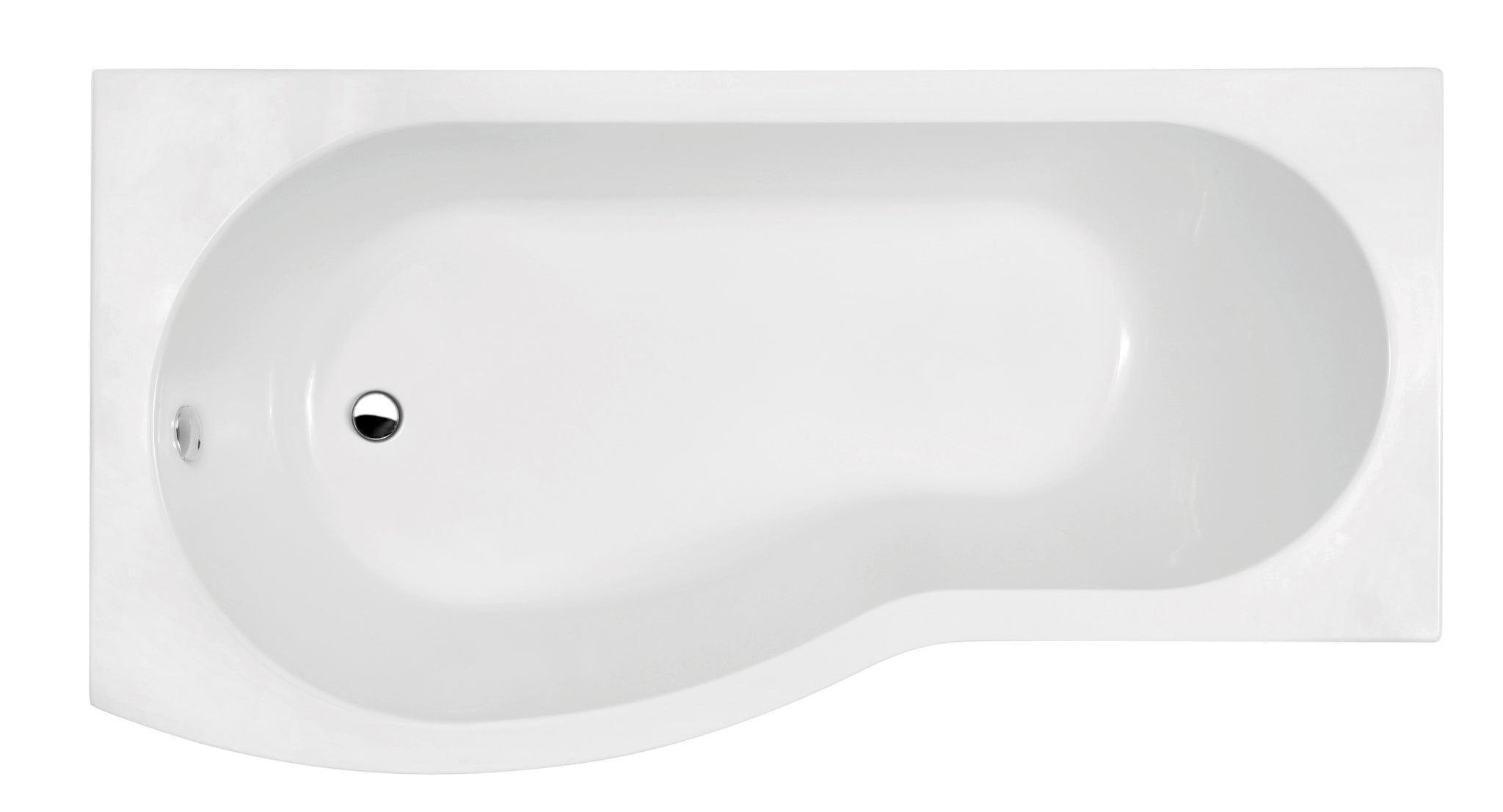 NUIE 1500mm Left Hand B-Shaped Bath