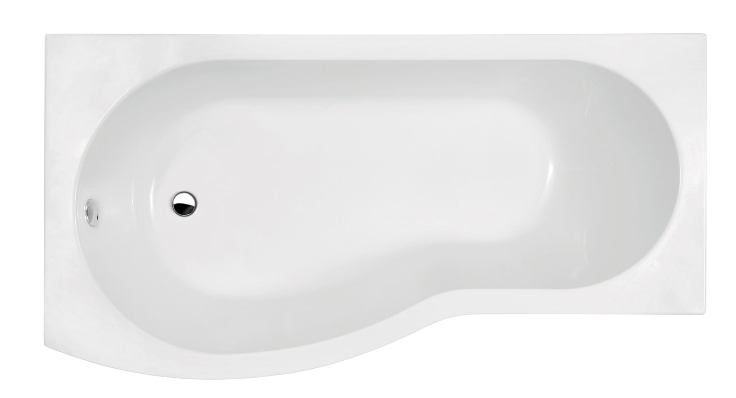 NUIE 1700mm Left Hand B-Shaped Bath