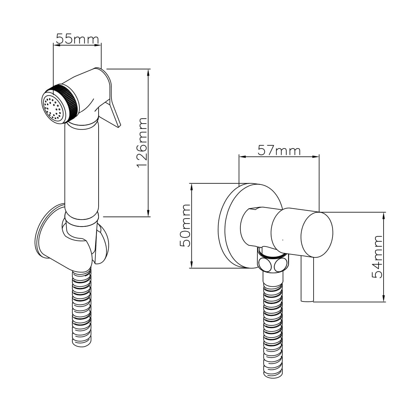 NUIE Douche Spray Kit