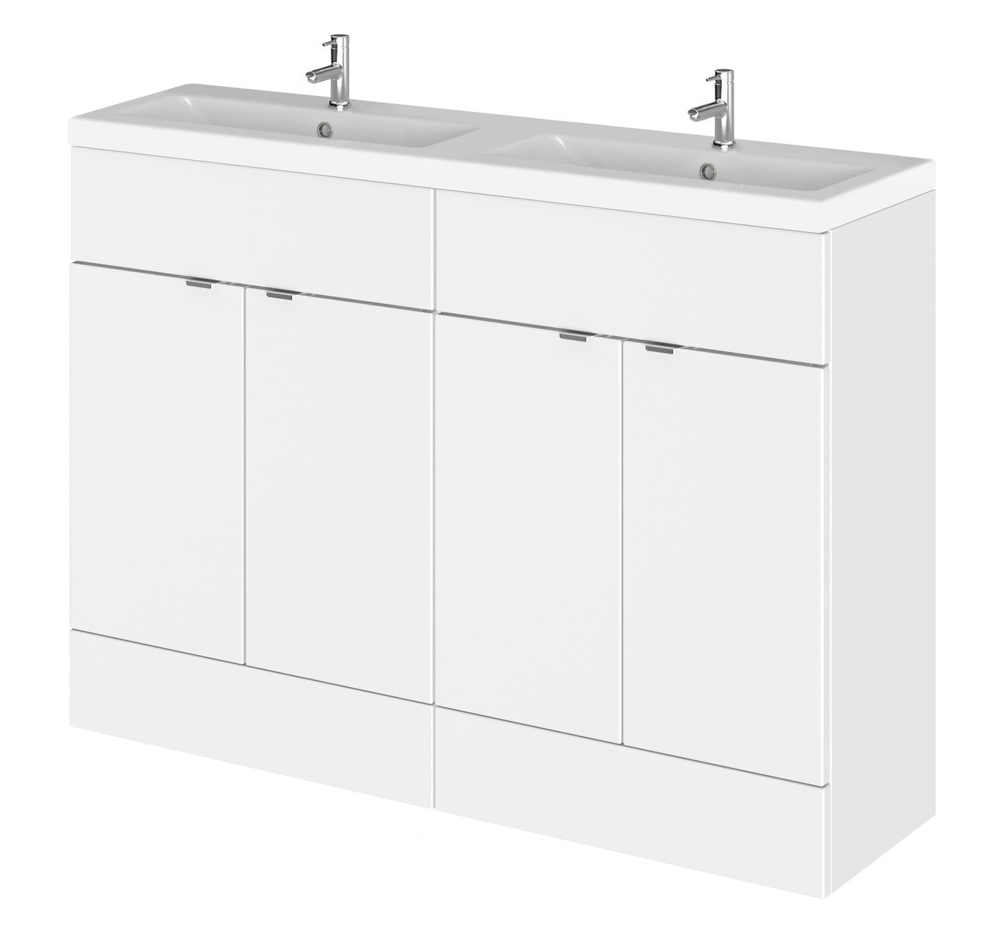 Hudson Reed 1200mm Vanity Unit & Double Ceramic Basin
