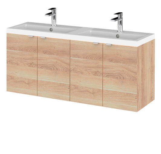 Hudson Reed 1200mm WH 4-Door Vanity & Double Basin
