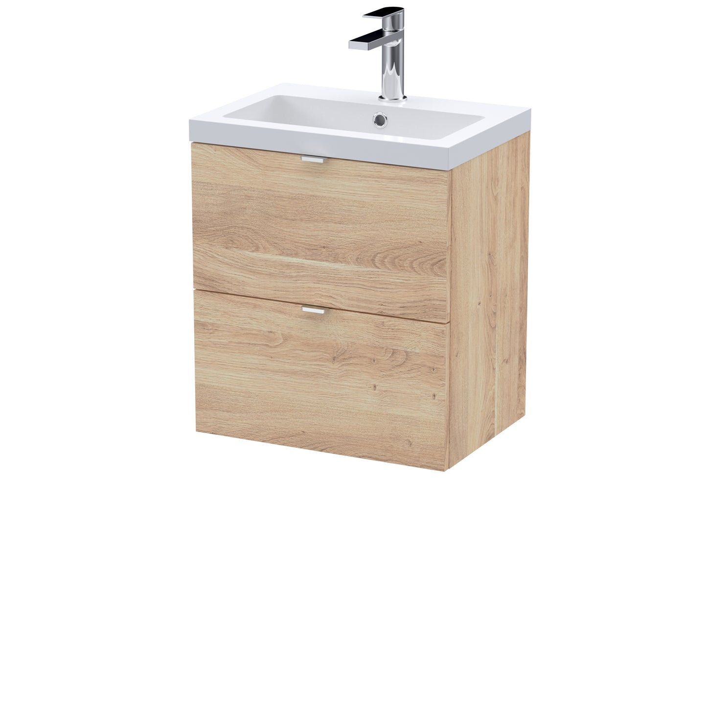 Hudson Reed 500mm 2-Drawer Wall Hung Unit & Basin