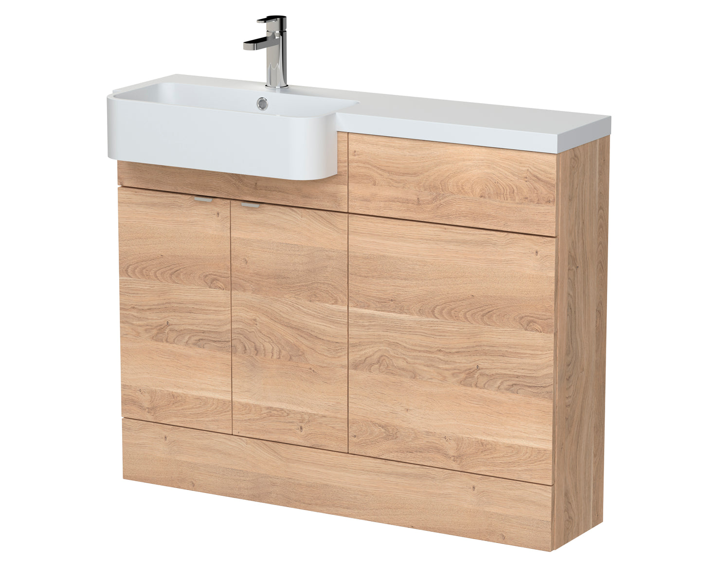 Hudson Reed 1100mm Combination Unit & Left Hand Semi Recessed Basin