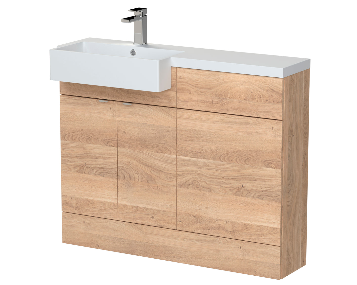Hudson Reed 1100mm Combination Unit & Left Hand Semi Recessed Basin