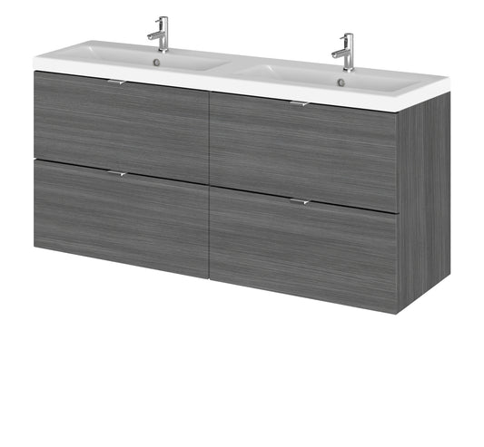 Hudson Reed 1200mm Vanity Unit & Double Ceramic Basin
