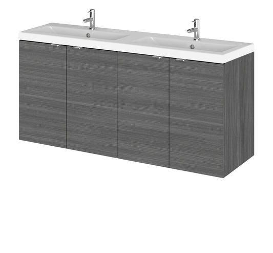 Hudson Reed 1200mm Vanity Unit & Double Ceramic Basin