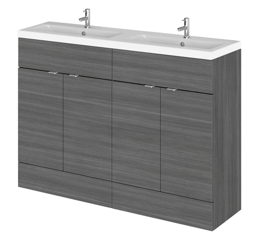 Hudson Reed 1200mm Vanity Unit & Double Ceramic Basin