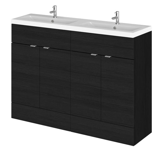 Hudson Reed 1200mm Vanity Unit & Double Ceramic Basin