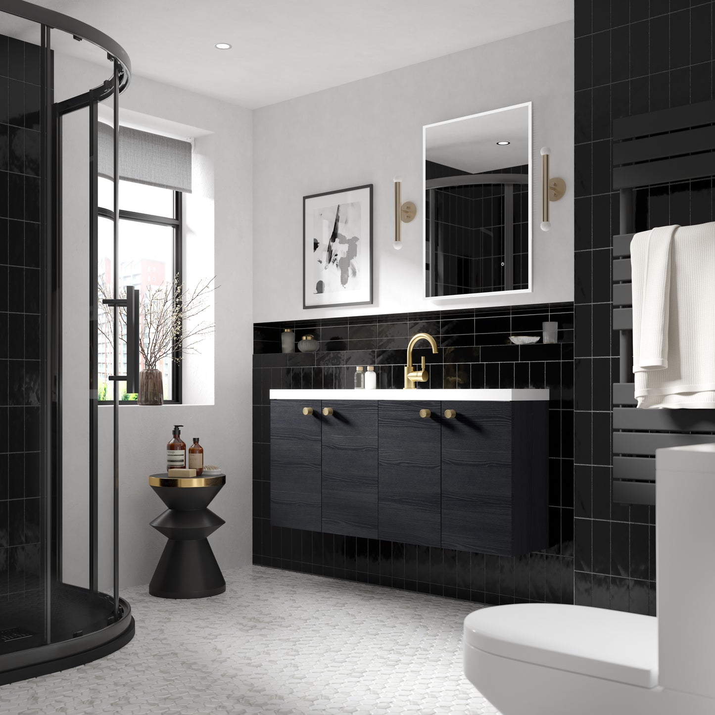 Hudson Reed 1200mm Vanity Unit & Basin - Compact