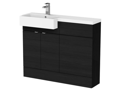Hudson Reed 1100mm Combination Unit & Left Hand Semi Recessed Basin