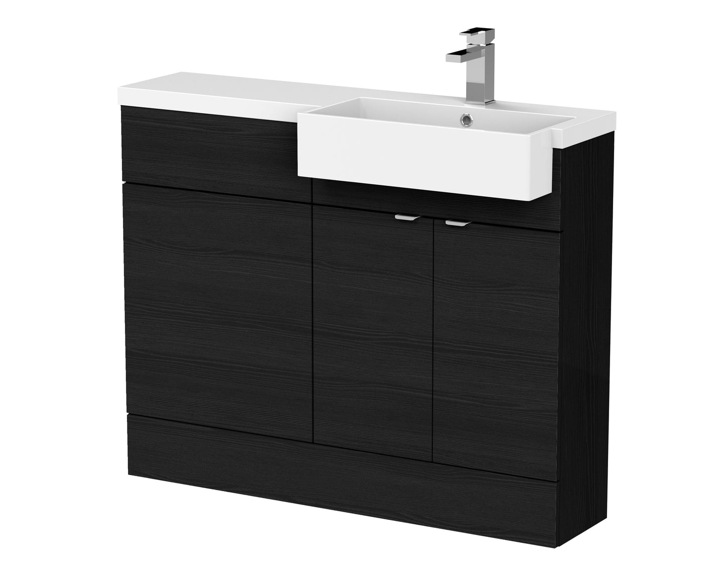 Hudson Reed 1100mm Combination Unit & Right Hand Semi Recessed Basin